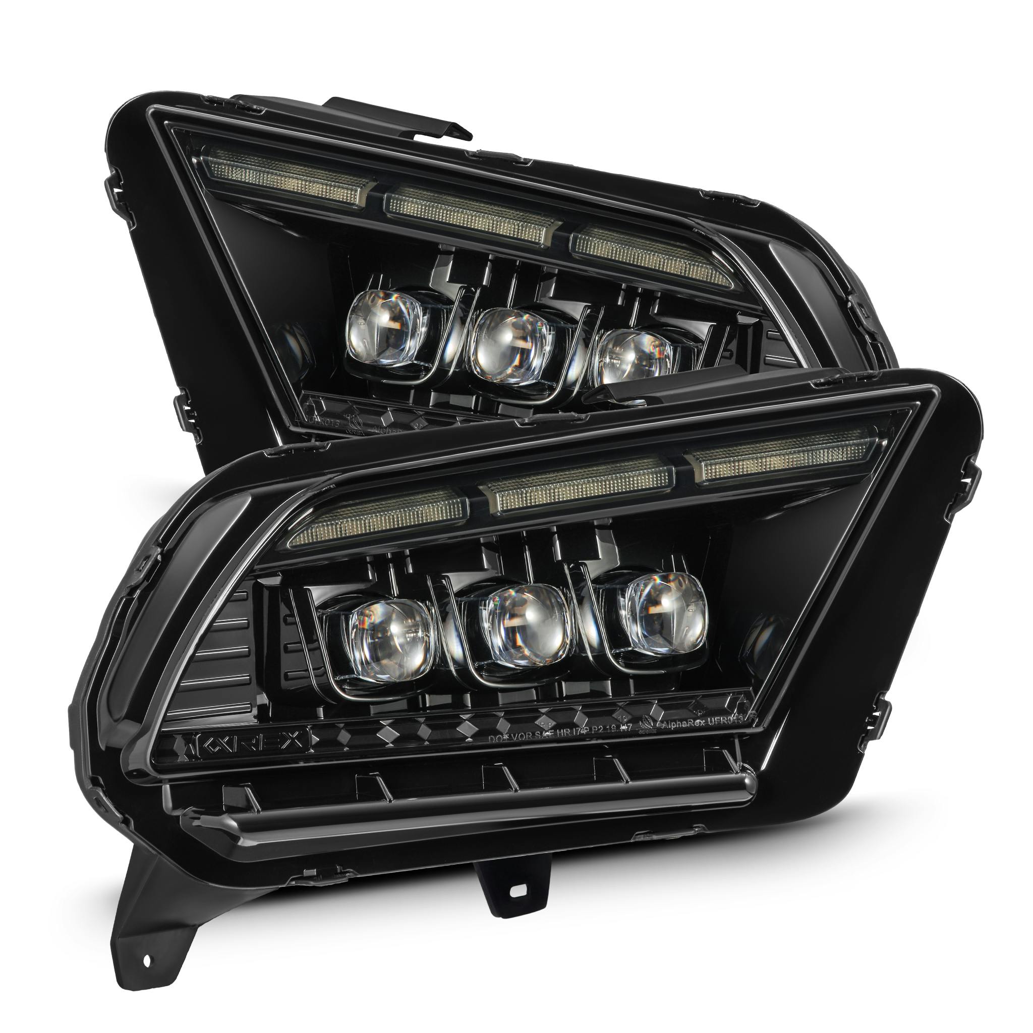 AlphaRex 880488 Projector Headlights Alpha Black