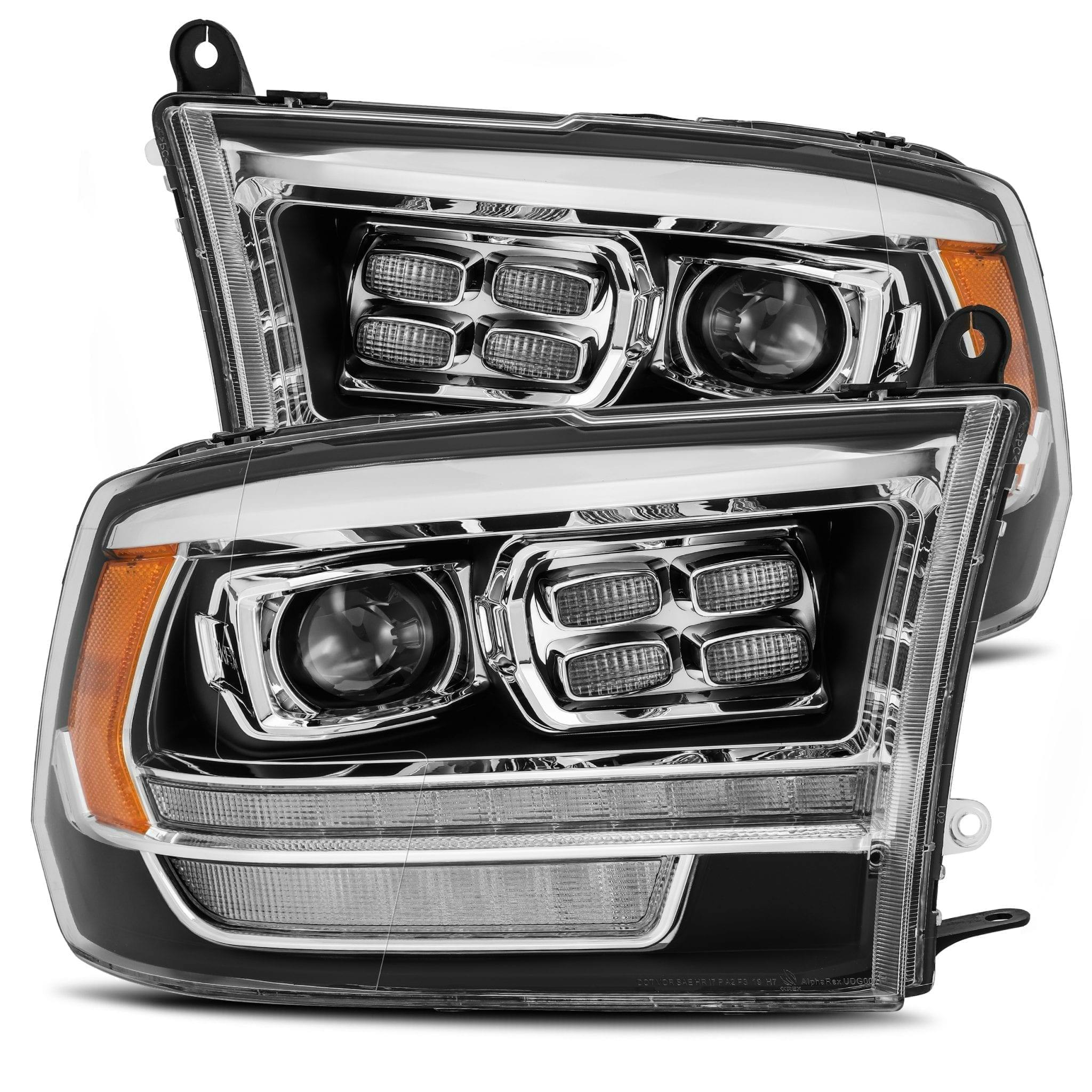 AlphaRex 880523 Projector Headlights Black