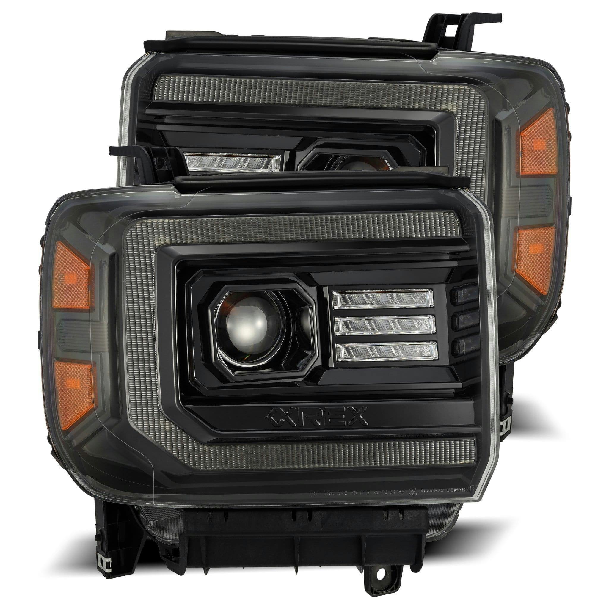 AlphaRex 880614 Projector Headlights Alpha-Black