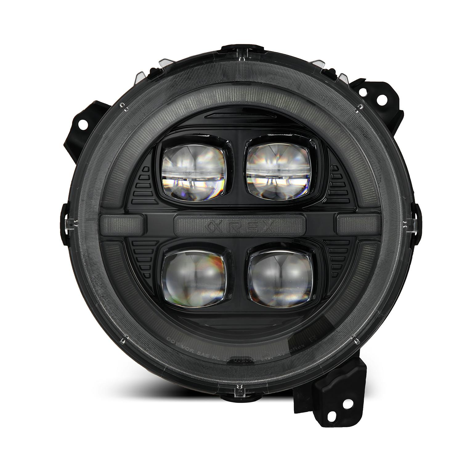 AlphaRex 880867 Projector Headlights Alpha-Black