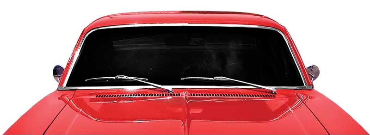 1968-74 Chevy II Nova, Front Windshield Molding Set, 2 Door, 4 Piece Set