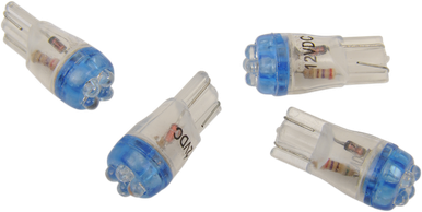 DRAG SPECIALTIES Mini Wedge LED Bulbs - Blue T10-4LEDL-HC