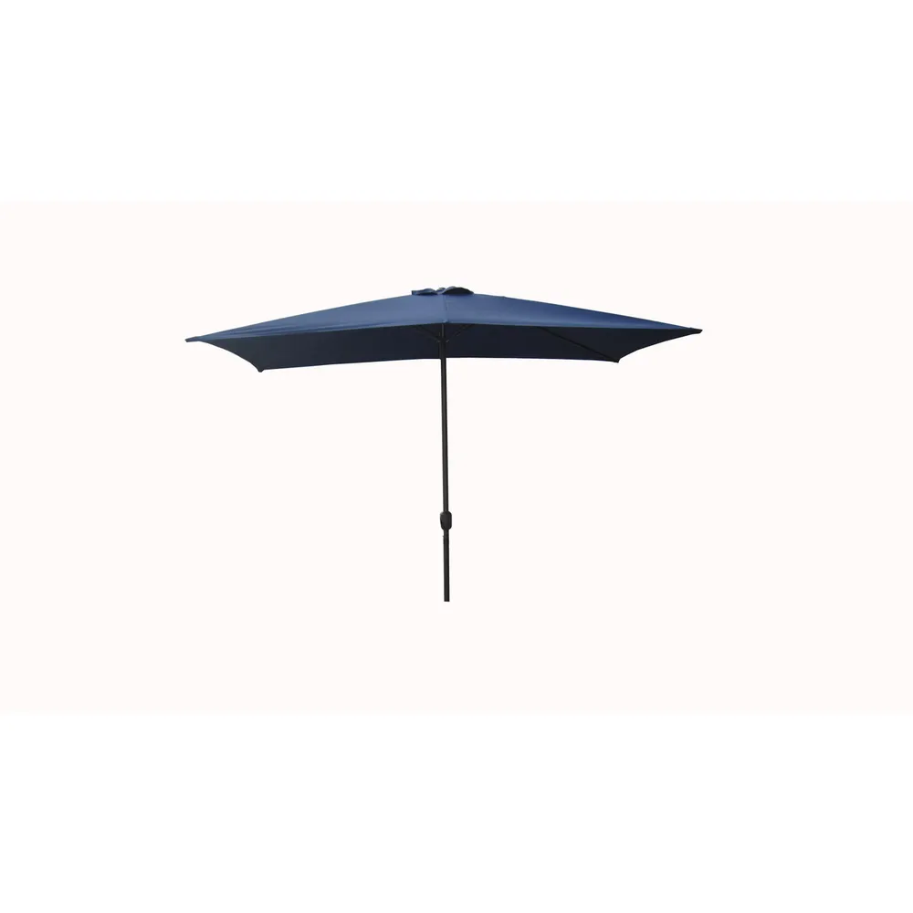 Outdoor Patio Umbrella 10 Ft. with Hand Crank, Navy