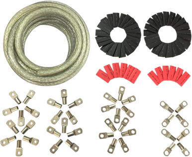 DRAG SPECIALTIES Custom Battery Cable Kit- Harley Davidson - Clear E25-0092CK
