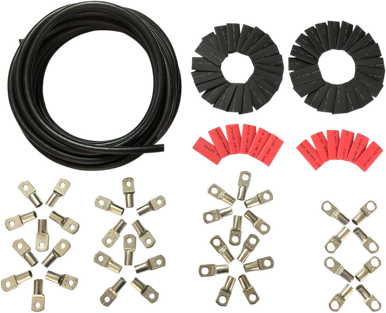 DRAG SPECIALTIES Custom Battery Cable Kit- Harley Davidson - Black E25-0092BK