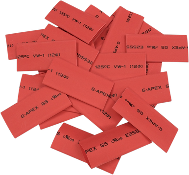 DRAG SPECIALTIES Heat Shrink tube - 25PK - Red E25-0092K5