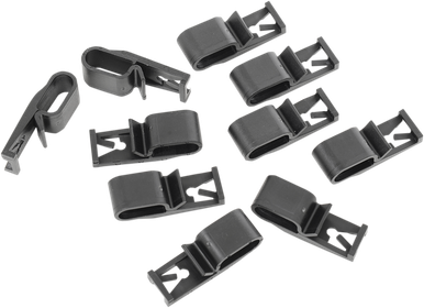 DRAG SPECIALTIES Wiring Clips - 10PK - Harley Davidson L24-0410