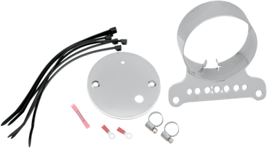 DRAG SPECIALTIES Single Gauge Bracket - Chrome T21-6927