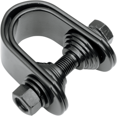 DRAG SPECIALTIES Mini Speedometer/Tachometer Clamp - For 1"/1.25" Tube - Gloss Black 21-6808A