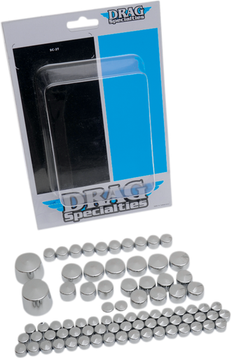 DRAG SPECIALTIES Bolt Covers - Chrome 352011