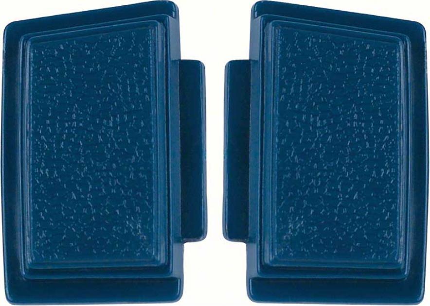 1969-70 Chevrolet, Steering Wheel Horn Buttons, Dark Blue, Pair