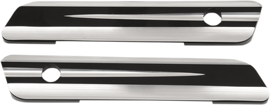 DRAG SPECIALTIES Hinge Covers - Black - FLT 14-19 S77-0149B