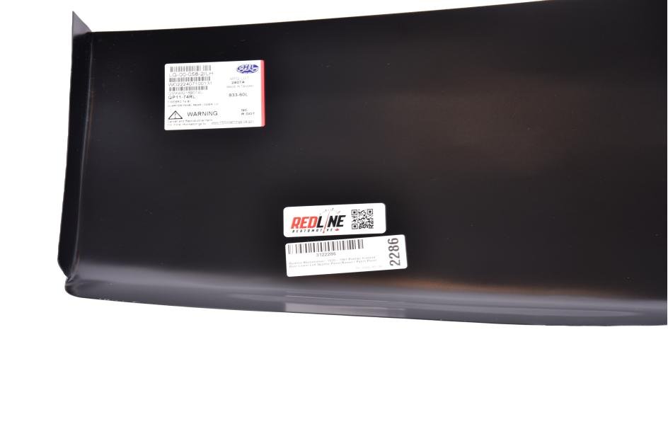 Redline Restomotive 1970-1981 Pontiac Firebird Rear Lower Left Quarter Panel Repair / Patch Panel