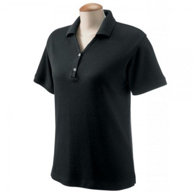 Corvette C5 1997-2004 Women's Custom Embroidered Pima Cotton Polo, Black, S-4X