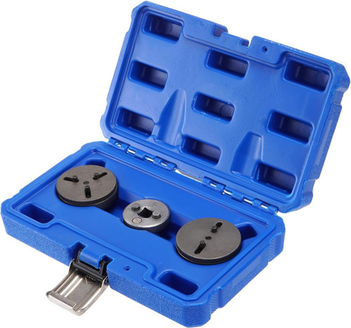 Brake Caliper Tool, Universal Adjustable 2Pin&3 Pin Brake Caliper, Brake Piston Caliper Compressor Tool, with 3/8" Square Drive