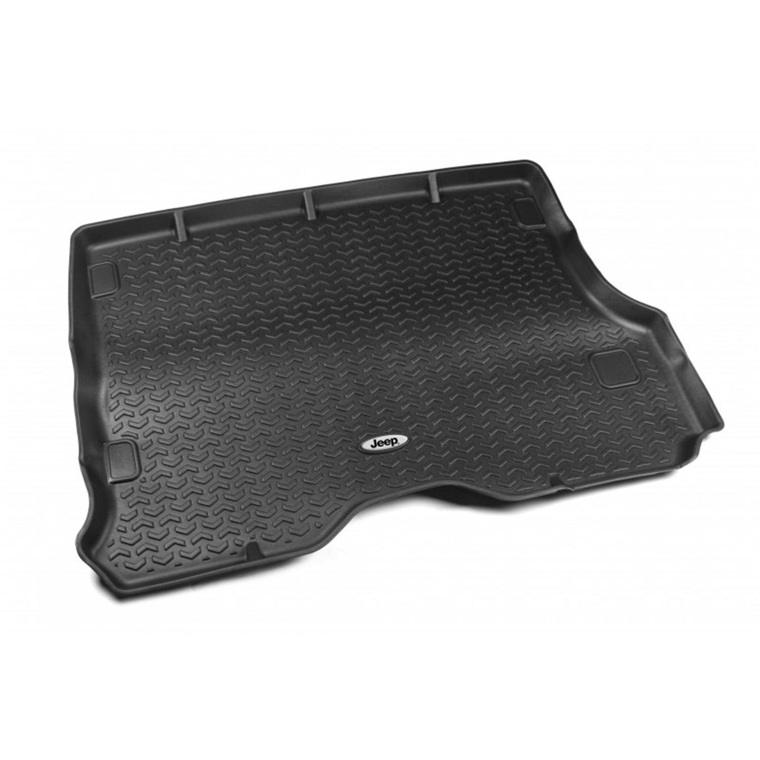 Rugged Ridge DMC-12975.29 Cargo Liner, Black, Jeep Logo