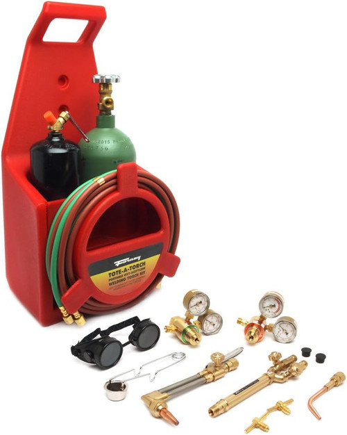 Tote-A-Torch Medium-Duty Cutting and Welding Kit, 150 Series with Cylinders (CGA-540/200)