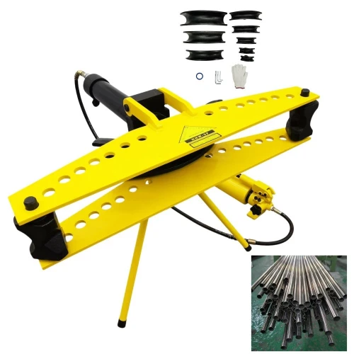 Hydraulic Metal pipe bending machine 1/2"-3" 90° Manual Tube Bender 20T
