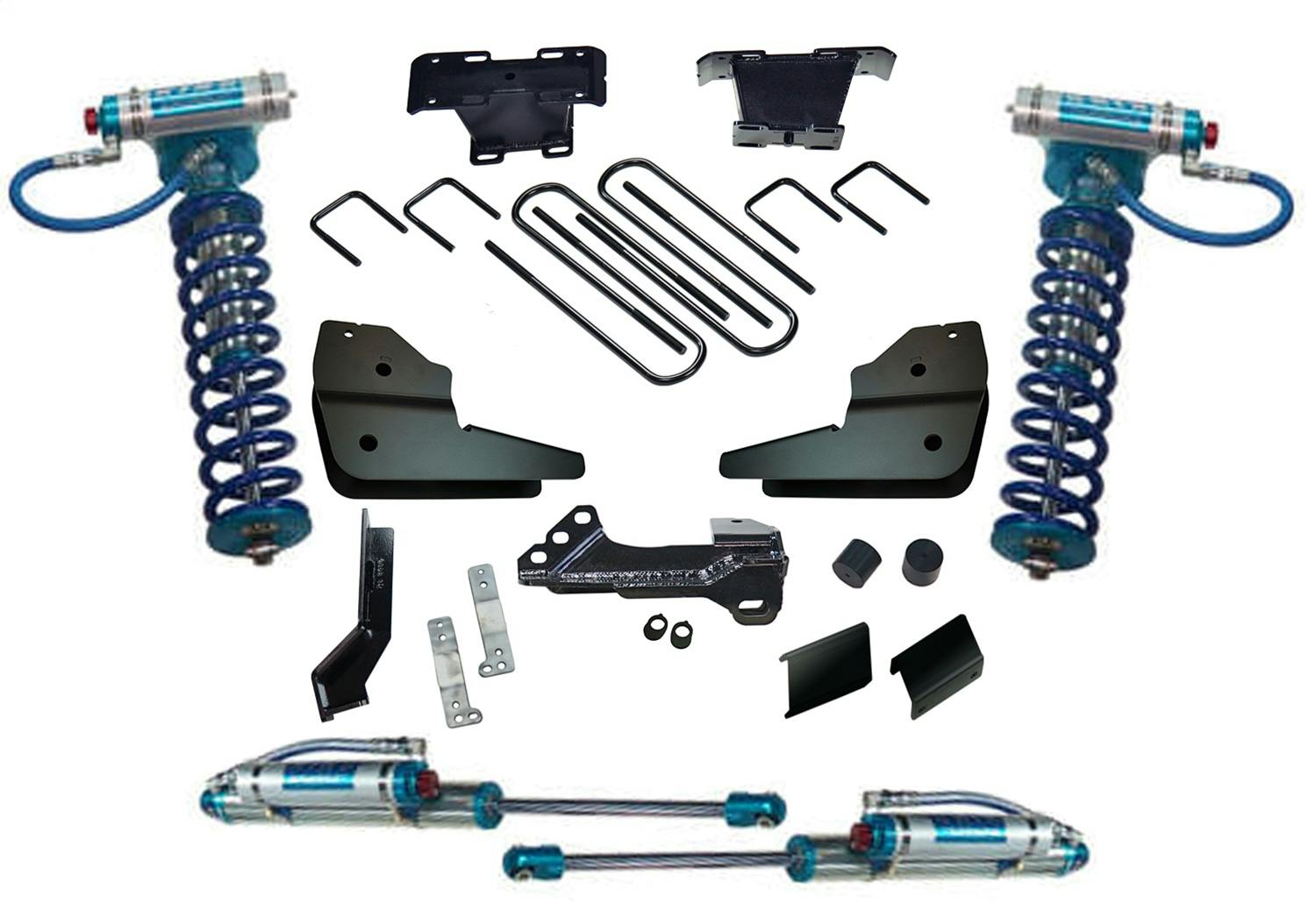 Superlift K1028KG 4" Lift Kit - 23-25 F250/350 4WD w/ Dsl Eng - w/ Kng Frt Clvrs & Res Rr Shcks