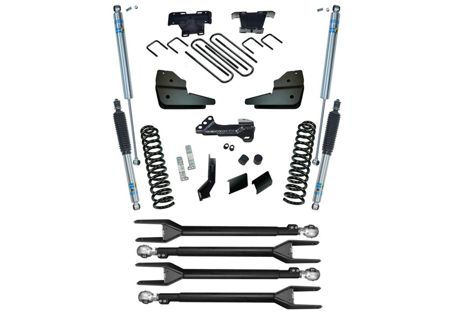 Superlift K1068B 4" 4-Link Lift Kit - 23-25 F-250/F-350 4WD - Diesel - w/ Bilstein Shocks
