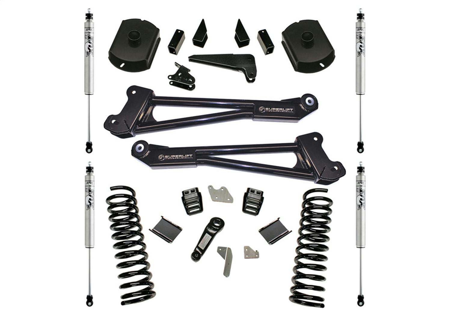 Superlift K125F 4" Lift Kit w/ FOX Shocks - 14-18 Ram 2500 4WD Diesel w/ Radius Arms