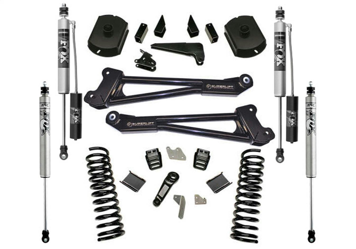 Superlift K125FX 4" Lift Kit w/ FOX 2.0 Res Shocks - 14-18 Ram 2500 4WD Diesel w/ Radius Arms