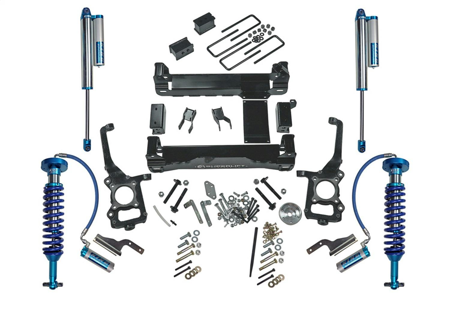 Superlift K128KG 4.5" King Edition Lift Kit - 15-20 F150 w/ Kng Frt Coilovrs/King Res Rr Shks 4WD