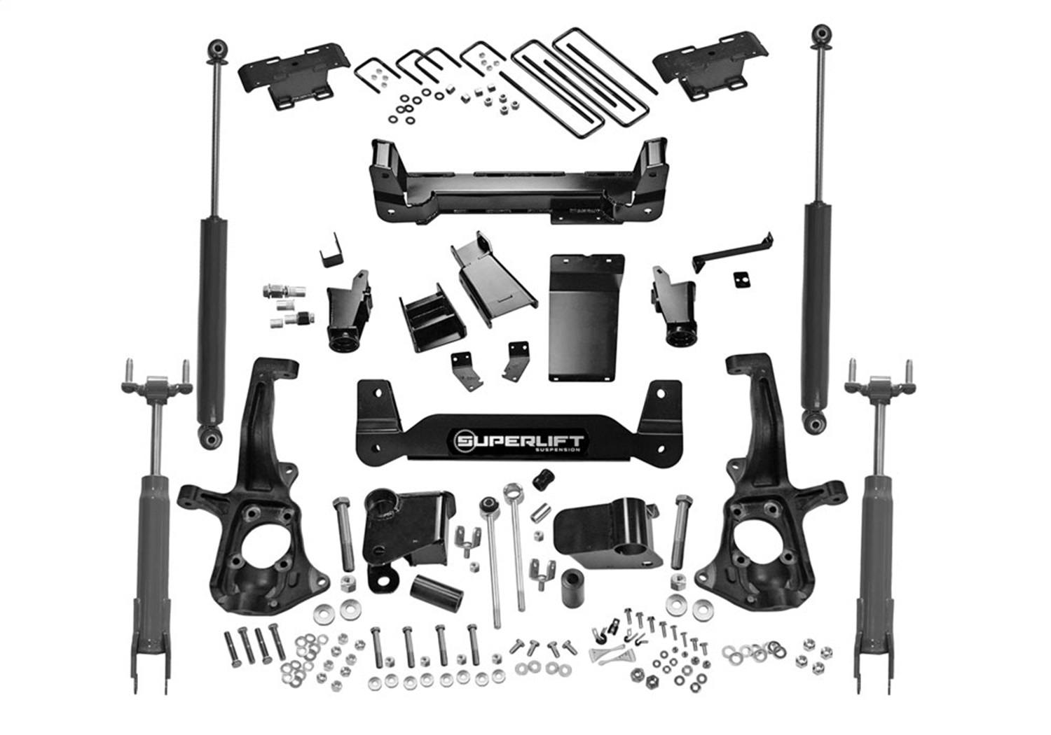 Superlift K150S 6" Lift Kit - 11-19 Silverado/Sierra 2500HD/3500HD 4WD - Knuckle Kit w/SL Shocks