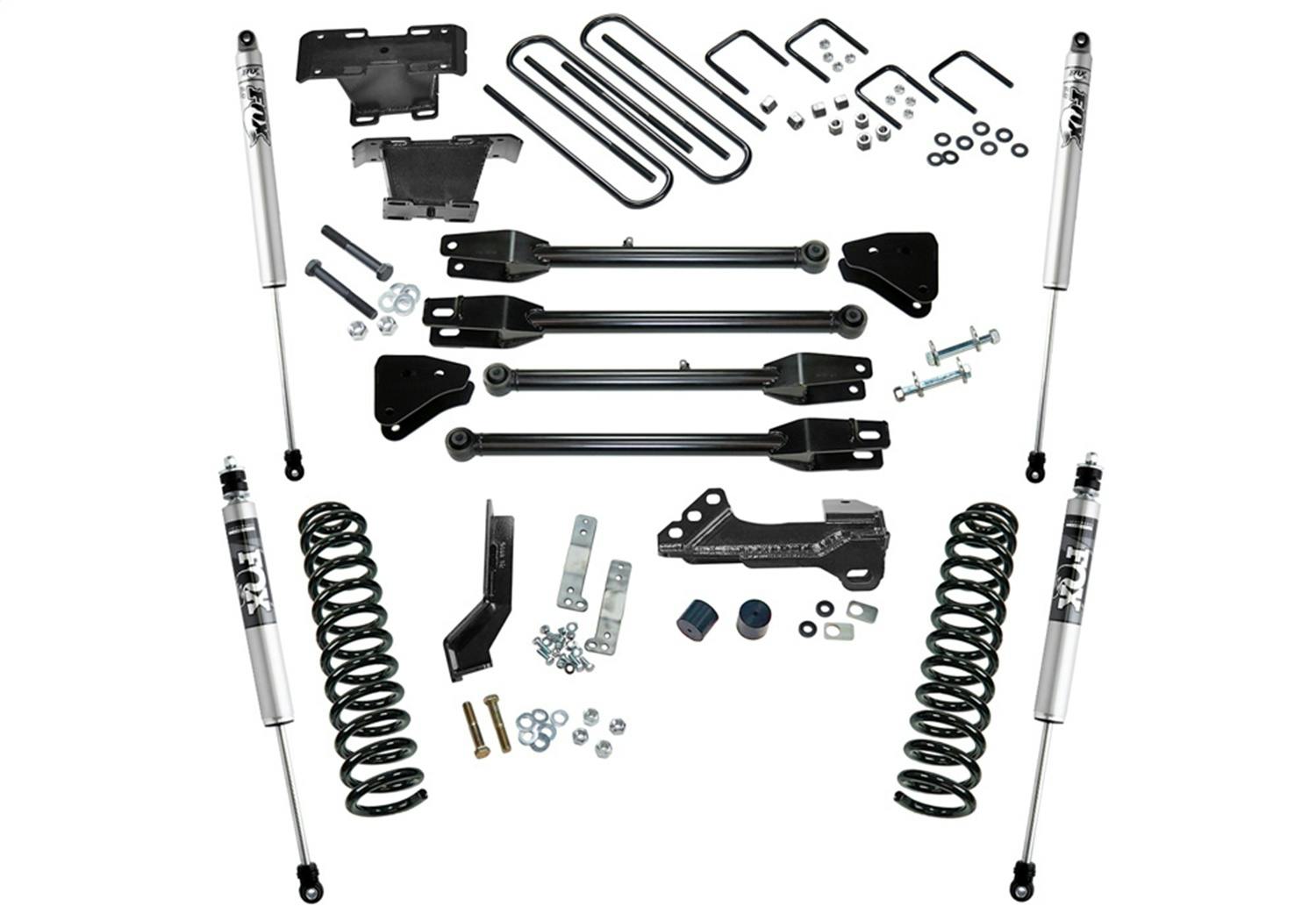 Superlift K166F 4" Lift Kit w/ FOX Shocks - 17-22 F250/350 4WD Diesel w/ 4-Link Arms