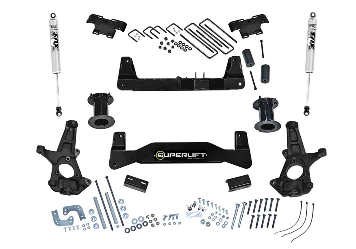 Superlift K180F 6.5" Lift Kit w/ FOX Shocks - 07-16 Silv/Sierra 1500 2WD w/ Cast Steel CntrlArms