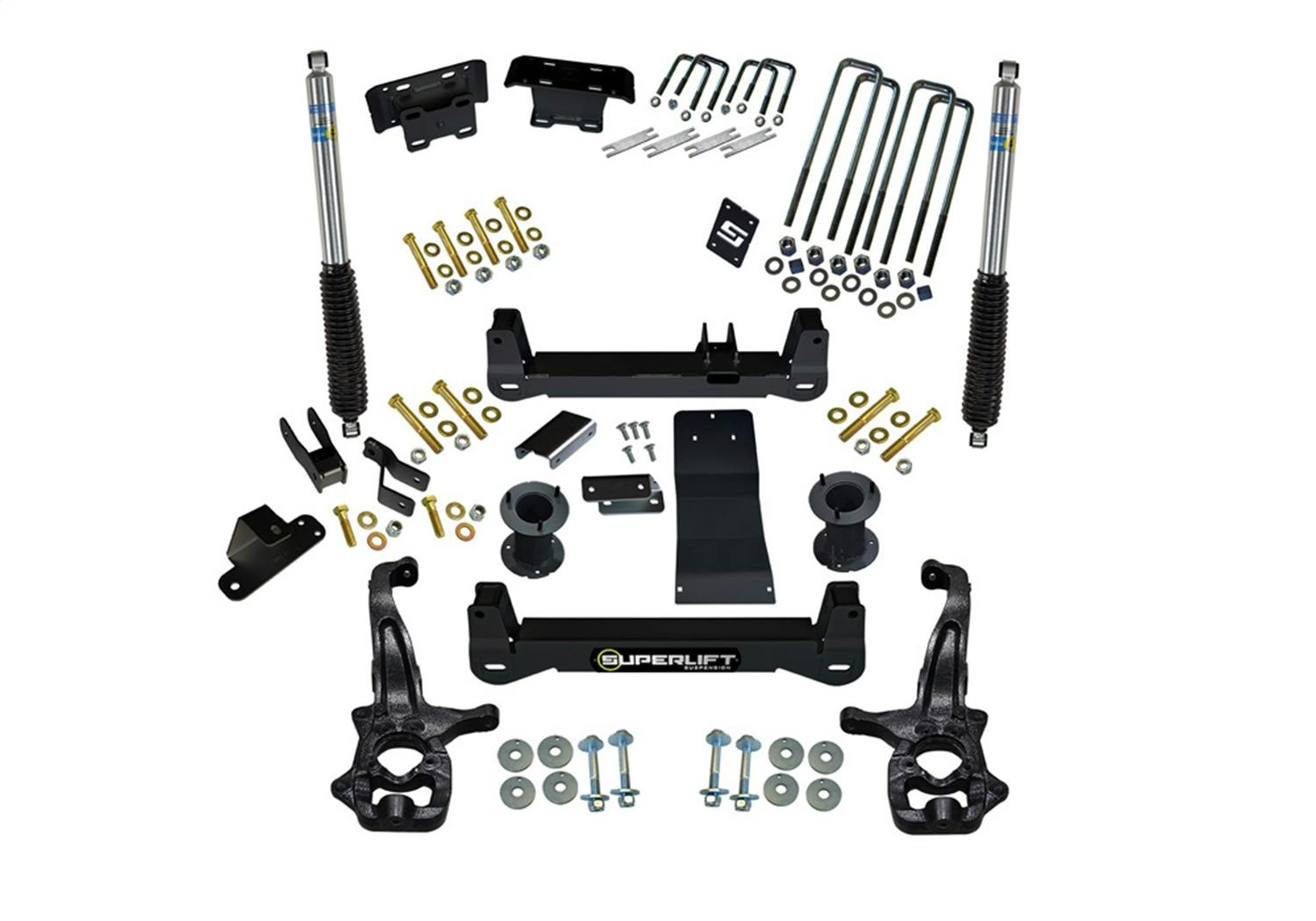 Superlift K182B 6" Lift Kit - 19 (New Body)-24 Silv/Sierra1500 4WDw/BlstnShks(exc Trailboss/AT4)