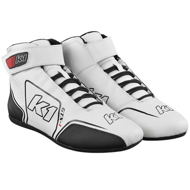 K1 Racegear Shoe GTX-1 White / Black Size 12 24-GTX-W-12