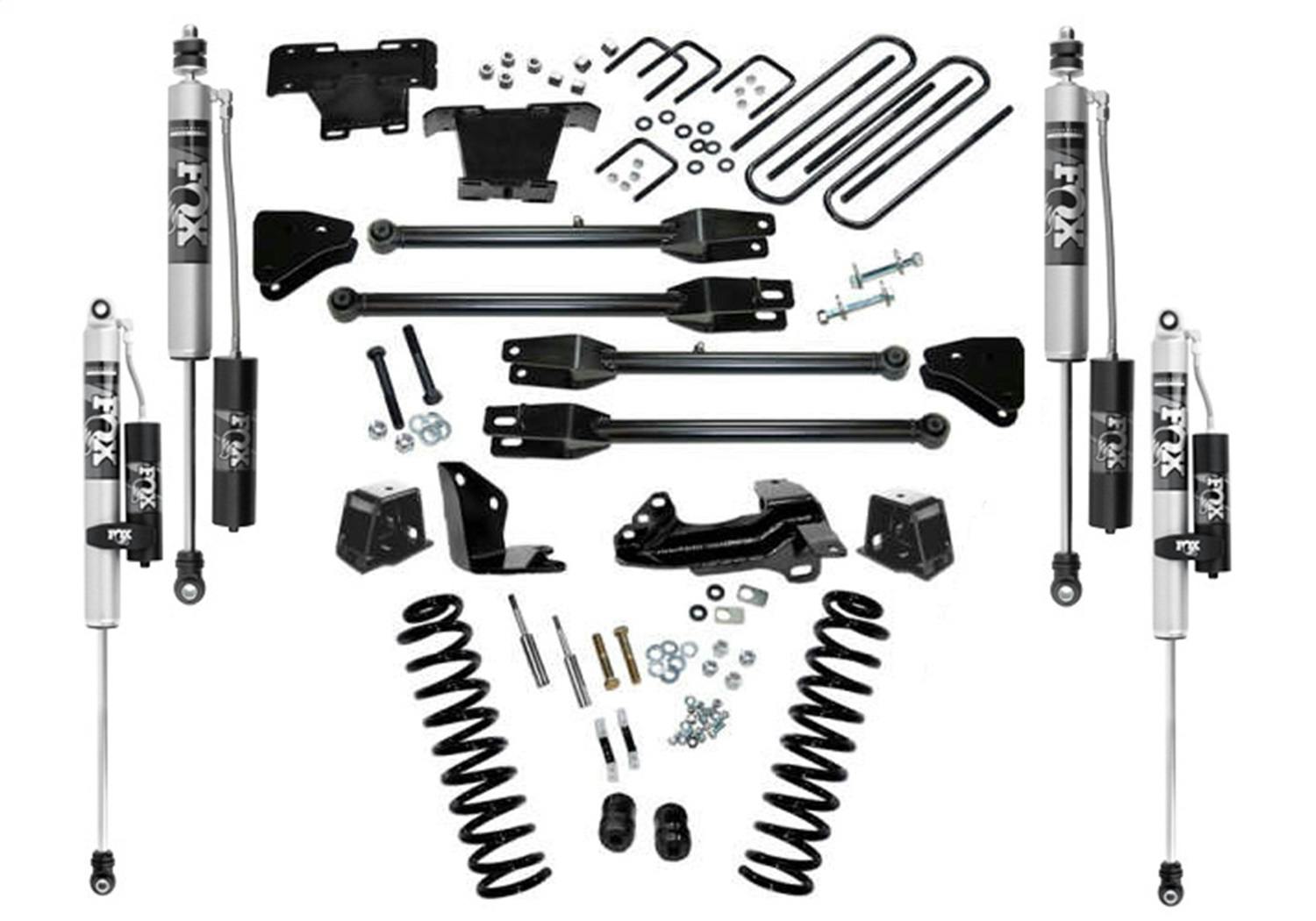 Superlift K230FX 4" Lift Kit w/ FOX 2.0 Reservoir Shocks - 05-07 F250/350 4WD Dsl w/ 4-Link Arms