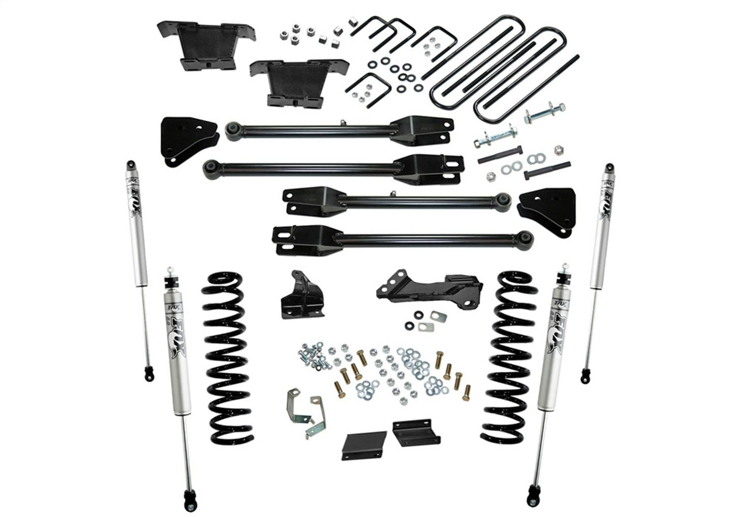 Superlift K236F 4" Lift Kit w/ FOX Shocks - 11-16 F250/350 4WD Diesel w/ 4-Link Arms