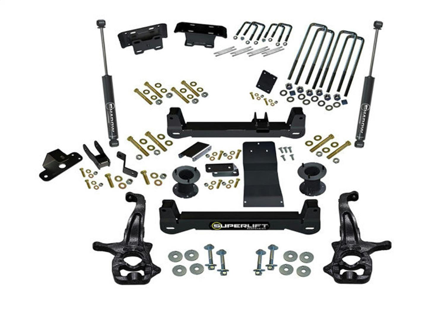 Superlift K299 4" Lift Kit - 19 (New Body)-24 Silv/Sierra1500 4WD w/ SLShks - Trailboss/AT4