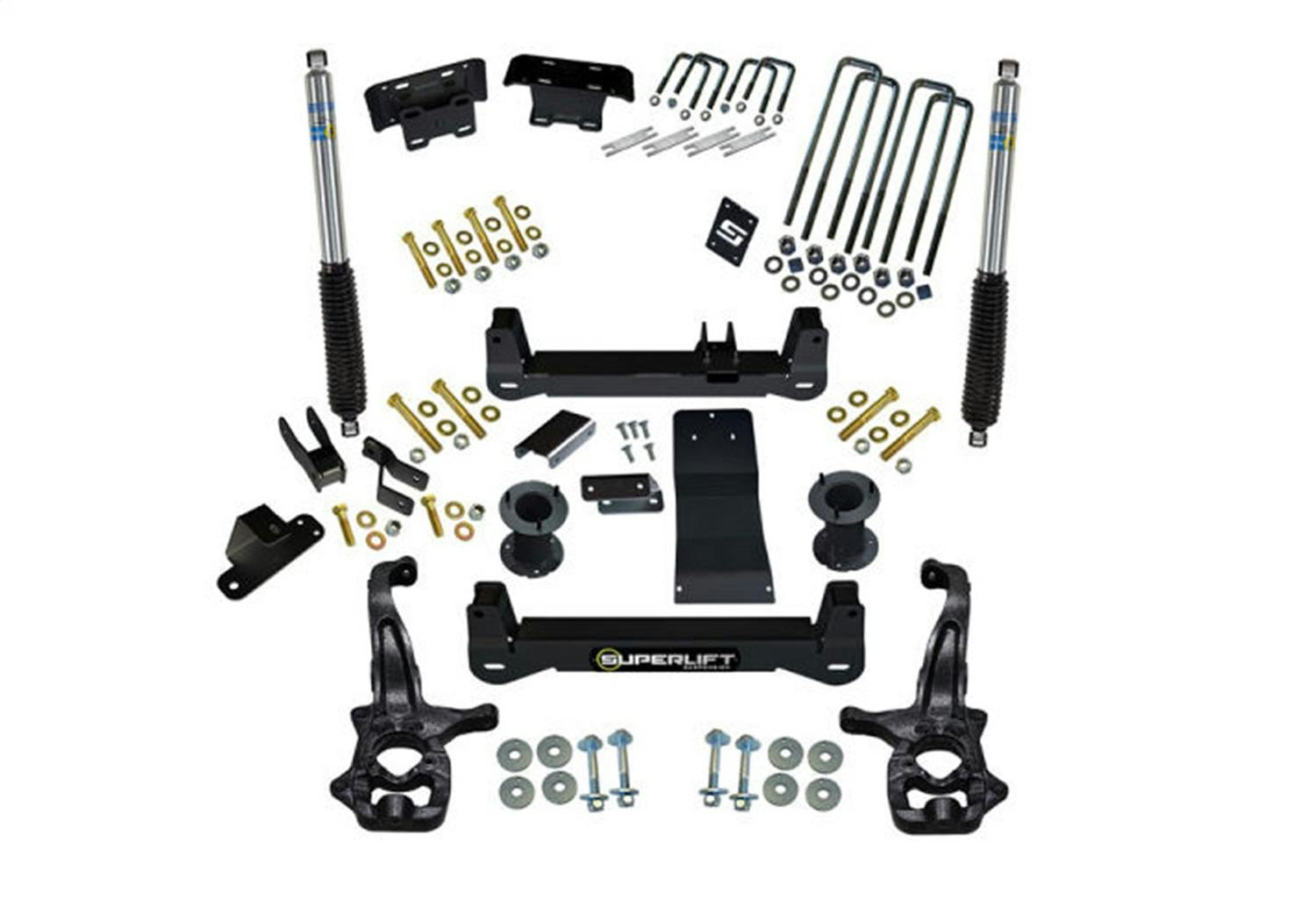 Superlift K299B 4" Lift Kit - 19 (New Body)-24 Silv/Sierra 1500 4WDw/Blstn Shks - Trailboss/AT4