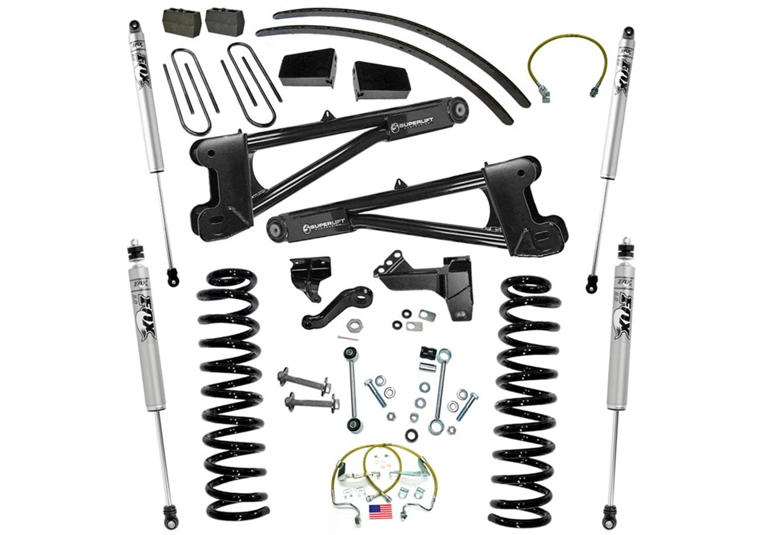 Superlift K985F 8" Lift Kit w/ FOX Shocks - 08-10 F250/350 4WD Diesel w/ Radius Arms