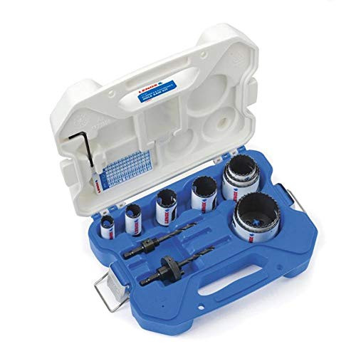 Hole Saw Kit, Bi-Metal, T3 Electricians/Plumbers Kit, 13 Piece
