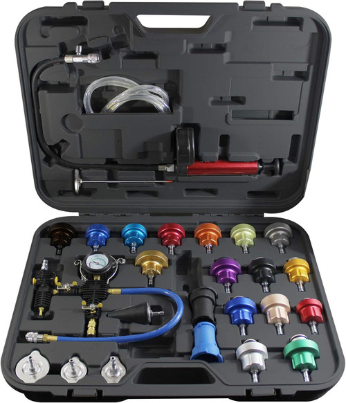 Mastercool 43301-A - 27 Piece Master Radiator Pressure Test Kit, 1 Pack
