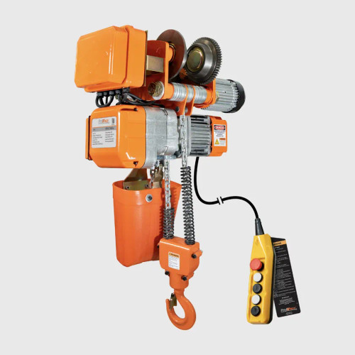 1 ton 2200 lb 110~120V 1 Speed Electric Chain Hoist Power Trolley 20 ft. G80 Chain H2 Duty PWHC1000u