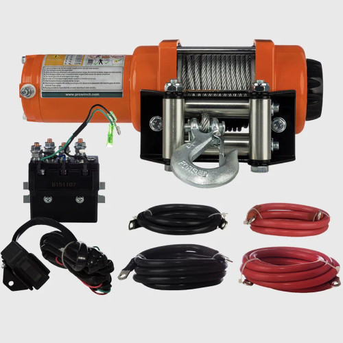 3000 lbs Electric Winch Wire Rope 24V PWLD3000Ai24V