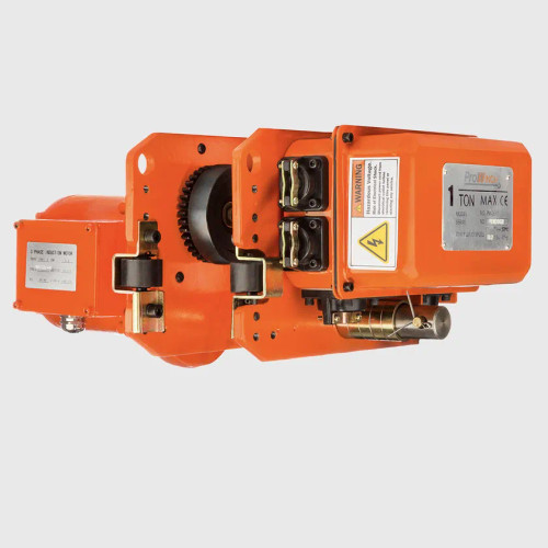 1 Ton Power Trolley 220/460V 60HZ 3 Phase with Limit Switches Pendant not Included PWQE1T