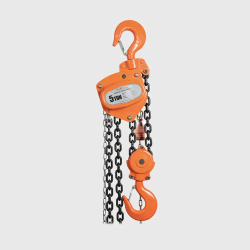 11000 lbs. 5 ton 30 ft Manual Chain Hoist G80 Black Tempered Chain PWTB500-30F