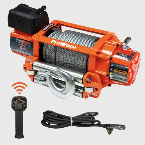 17500 lbs Electric Waterproof Winch Steel Rope 12V Wireless PWTR17500i12V