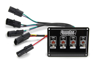 Quickcar Racing Products Ignition Panel Extreme 4-Switch Dual Magnetic Pickup 50-7414