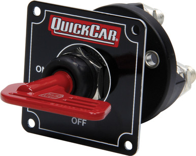 QuickCar Master Disconnect Switch Black 3-Post 300 Amp w/Removable Red Key 55-030