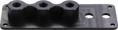 QuickCar Firewall Junction 5-Hole Aluminum Black Anodized 63-132