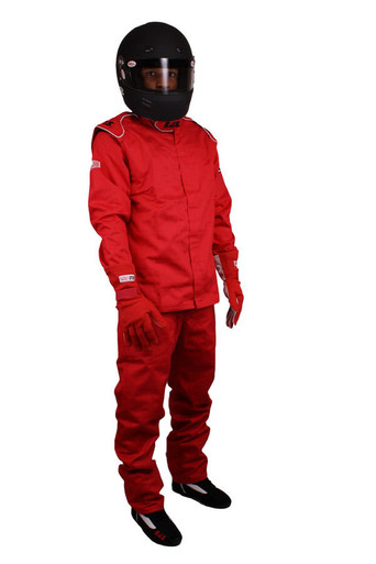 RJS Pants Red Medium SFI-1 FR Cotton 200410404
