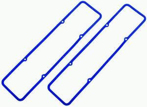 Blue Rubber SB Chevy Valve Cover Gaskets Pair R7484X