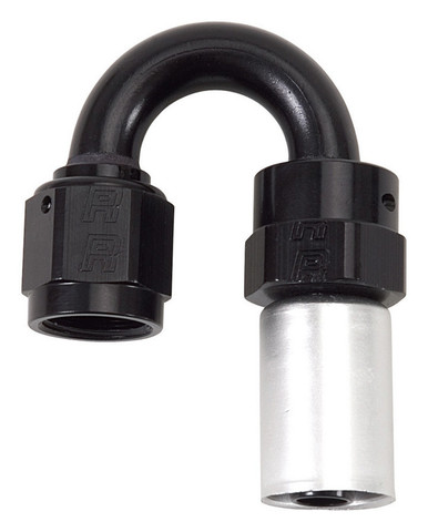 #6 180 Deg Hose Fitting P/C Crimp-On 610513